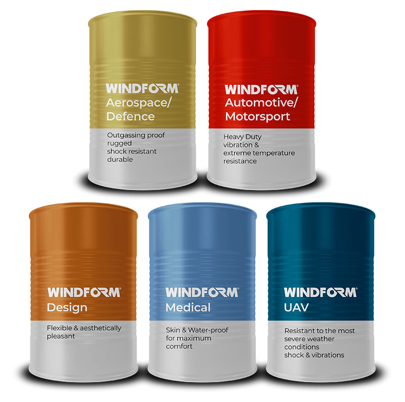 Materiali Windform per l'industria