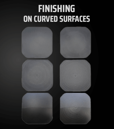 Finishing on curved surfaces