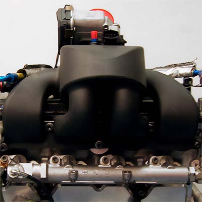 3D-printed race-ready intake manifold for DeltaWing
